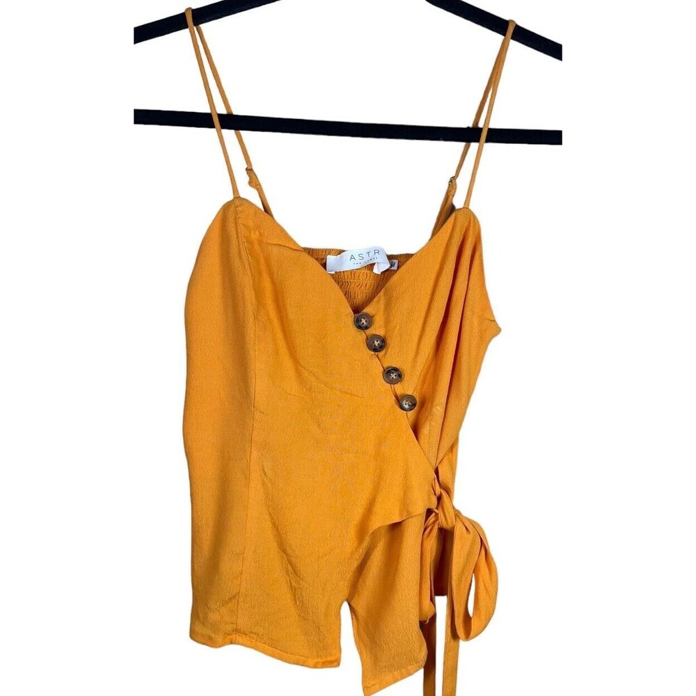 ASTR The‎ Label Clementine  Tank Women's Size Small Button Detail Wrap Camisole